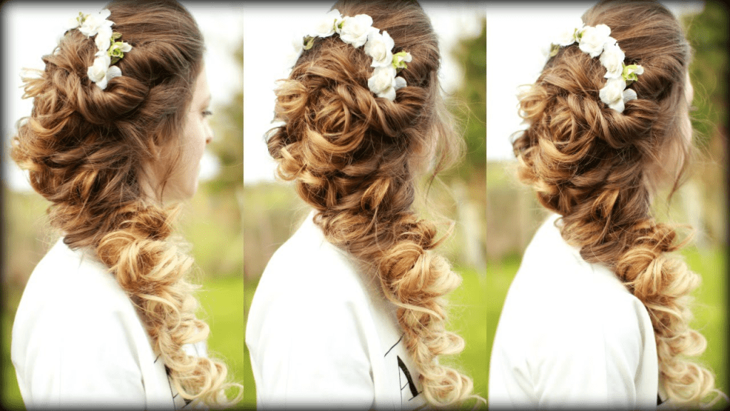 Cascading curls hairstyle