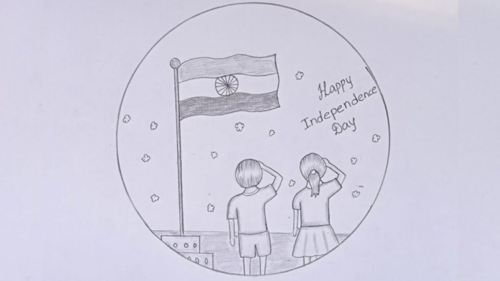 Easy and simple drawing for independence day  Brainlyin